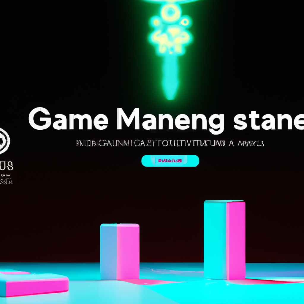 Close-up of pixel characters in neon arena